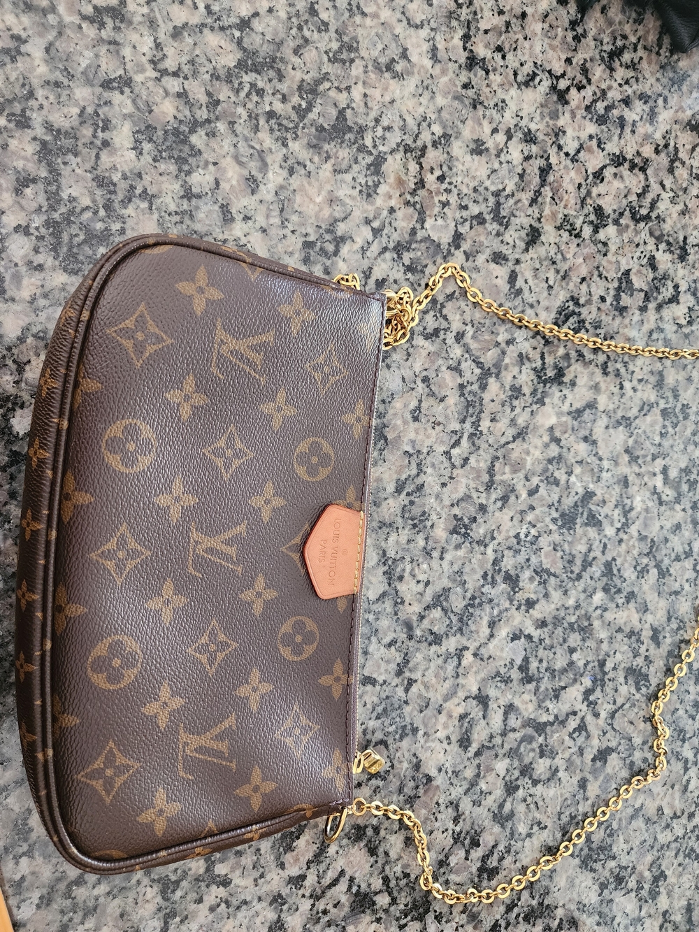 Louis Vuitton Brown Monogram Chain Shoulder Bag